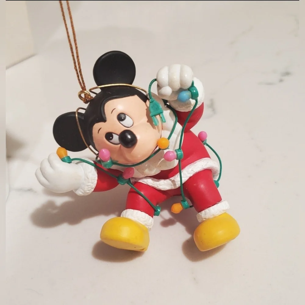 Disney Mickey Mouse Christmas Ornament 1990 Vintage DCO Rare Grolier Orginal Box